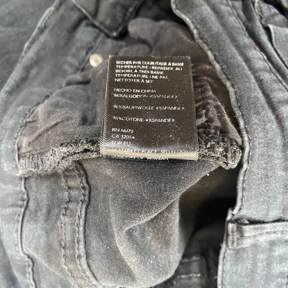 BDG Womens Jeans 25W Twig High Rise Black Skinny Cotton/Spandex - Picture 9 of 16